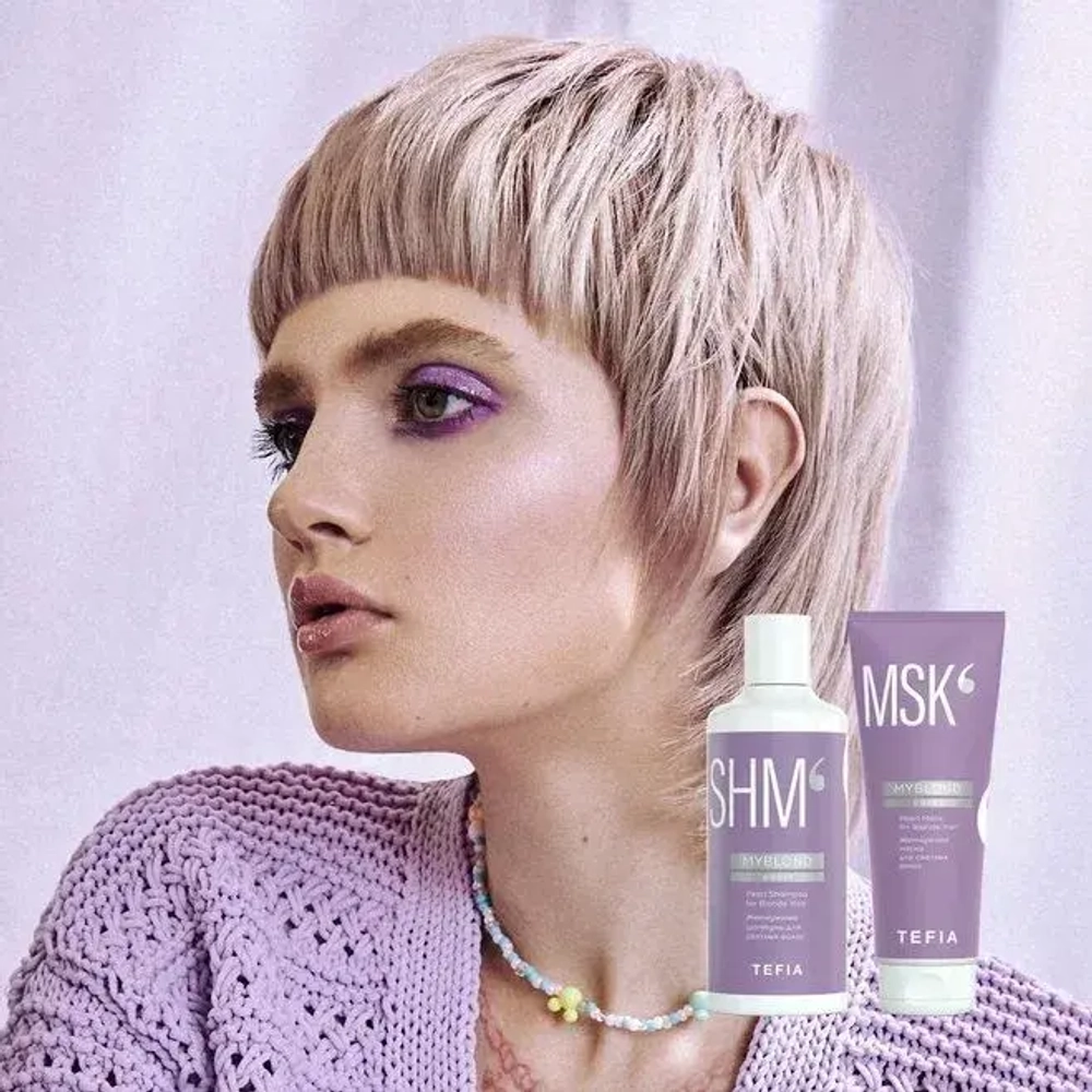 Жемчужная маска для светлых волос Myblond Tefia Pearl Mask for Blonde Hair, 500 мл