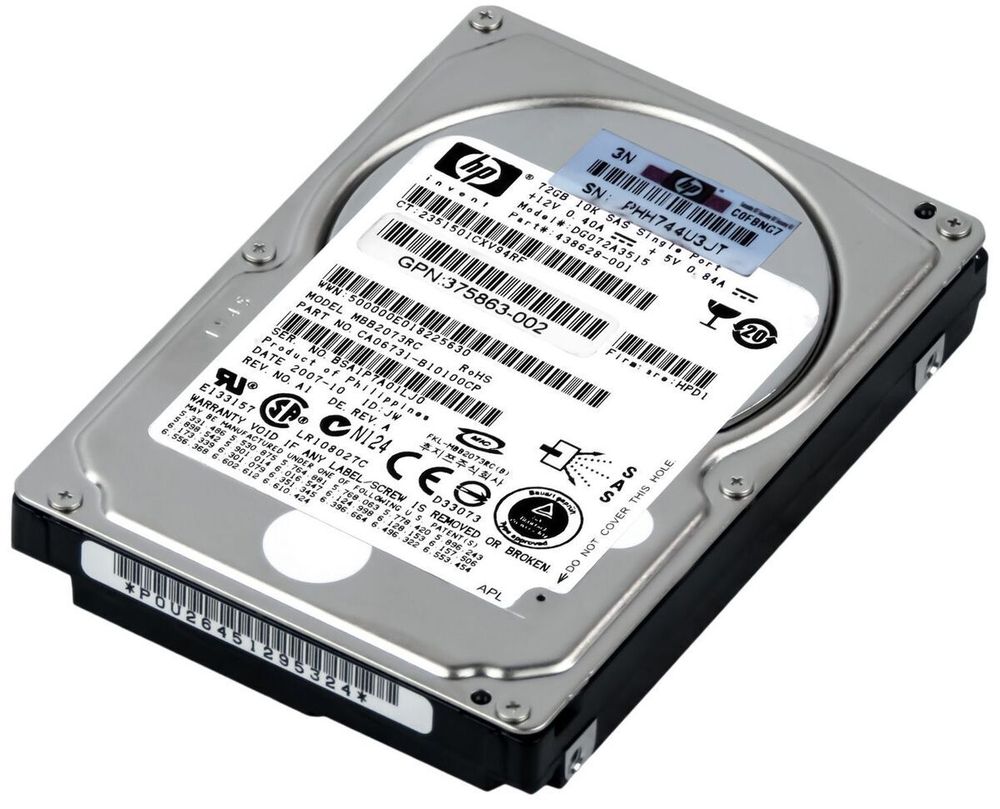 Жесткий диск HP SFF SAS 72Gb 10K 2.5" SP Hot-Plug DG072A3515
