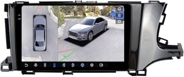 Магнитола для Honda Shuttle 2 2015-2023 - FarCar BX9-360-9517 монитор 9.5" 2K QLED на Android 13, Быстрая, CarPlay, 4G SIM-слот, 4 камеры в комплекте