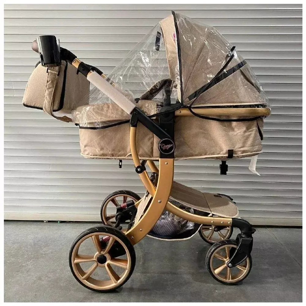 Детская коляска Luxmom 608 2в1 (хаки)