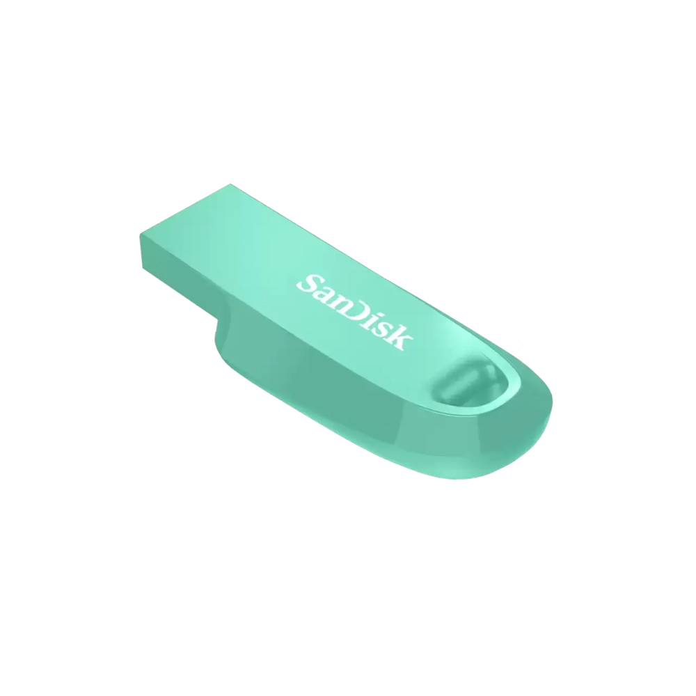 Флеш-накопитель SanDisk Ultra Curve 64GB, USB 3.2 Gen1, R 100 МБ/с зеленый