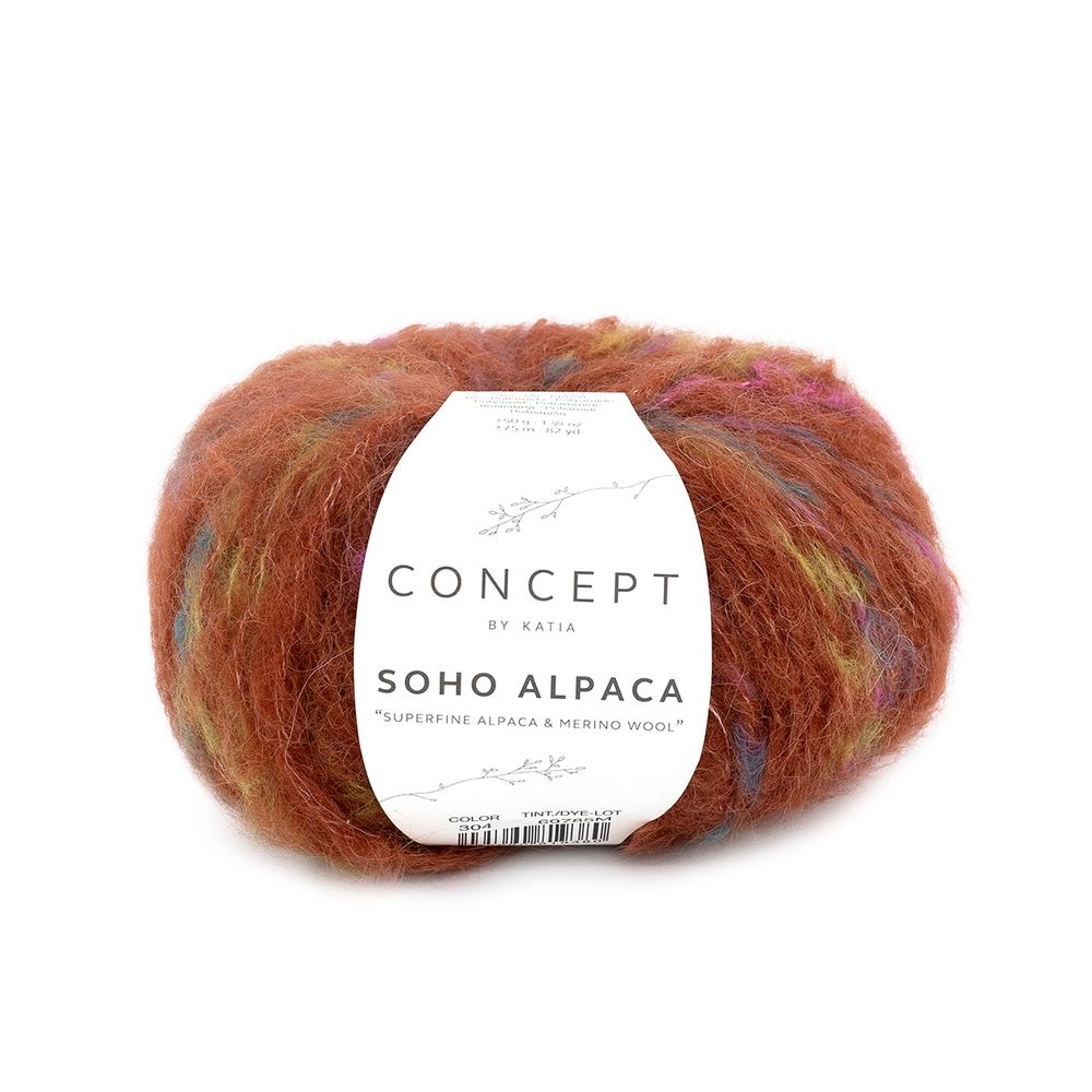 Пряжа Katia (Катя) Soho Alpaca / уп.10 мот. по 50 г, 75 м, 1389.300
