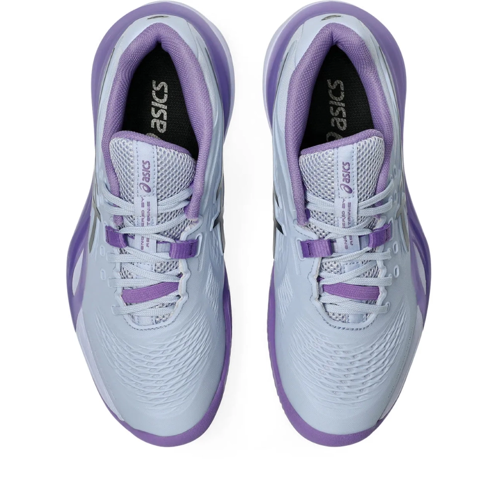 Женские Кроссовки теннисные Asics Gel-Resolution X Clay Night Energy - blue fade/gunmetal