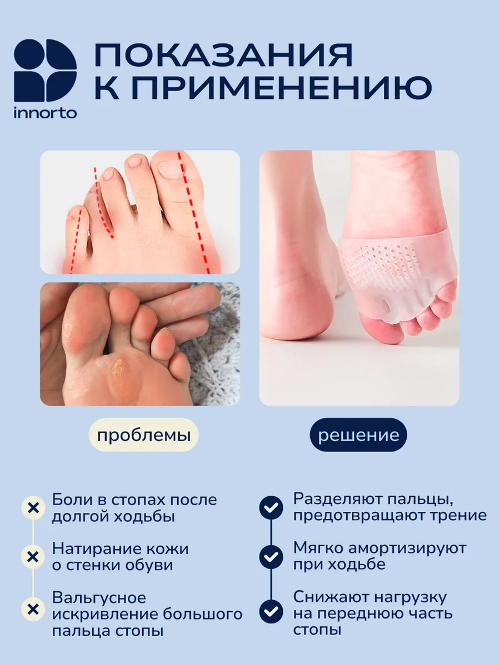 Разделитель пальцев ног с бурсопротектором