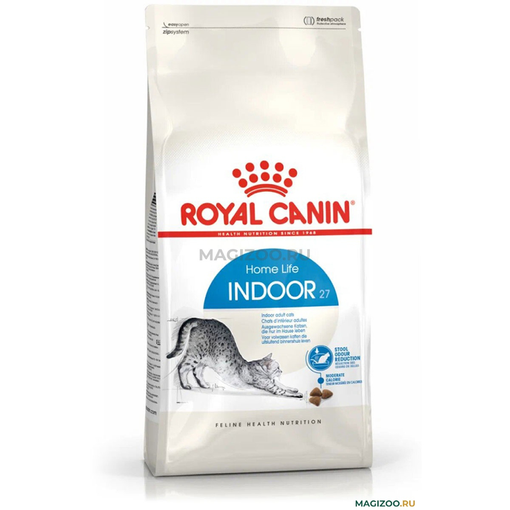 Royal Canin Indoor 27, сухой корм для взрослых кошек, живущих в помещении, 400 г