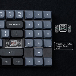 Беспроводная механическая клавиатура QMK Keychron K13 Pro, 90 клавиш, Hot-Swap, Gateron low profile Red Switch (K13P-H1)