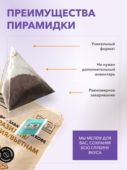 Кофе Брюд Бразилия/Эфиопия/Вьетнам саше 20 шт