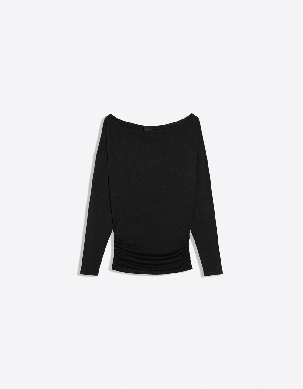 Женский лонгслив с асимметричным вырезом - BERSHKA