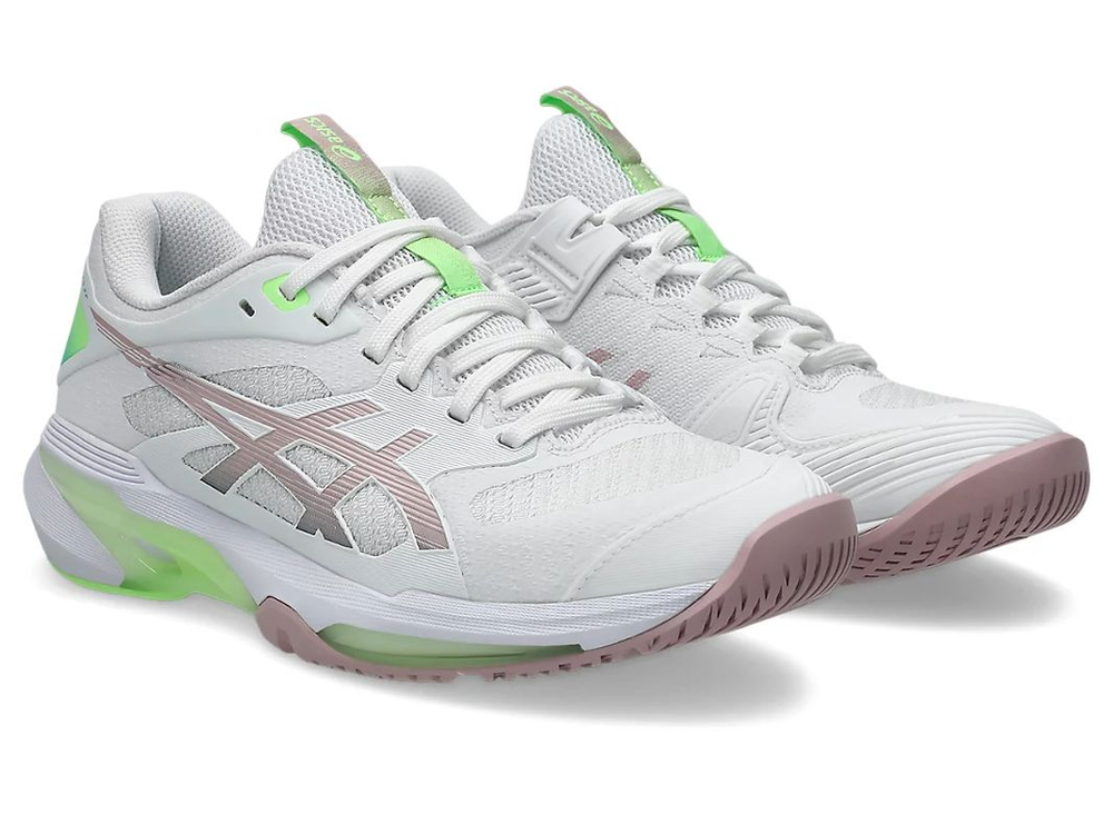 Женские Кроссовки теннисные Asics Solution Speed FF 4 - white/morganite