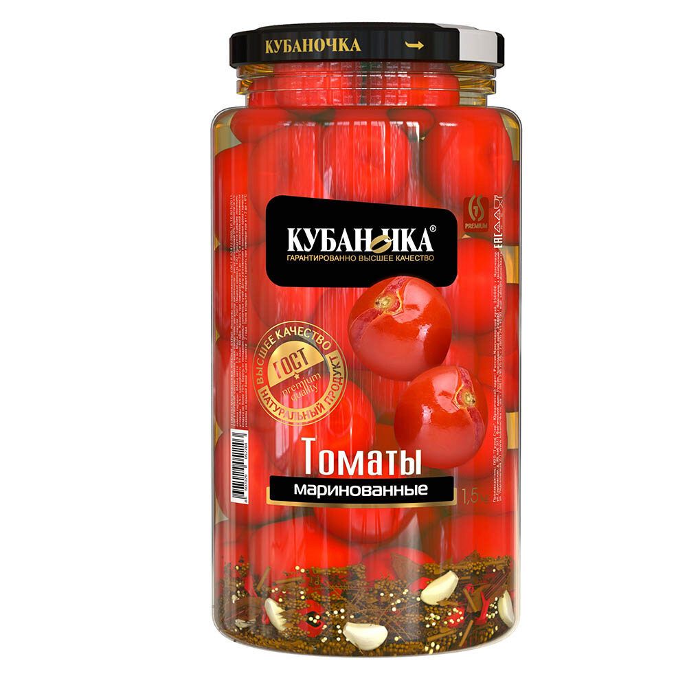 Томаты маринованные черри ТМ Кубаночка ст/б 360 гр