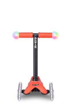 Самокат Micro Mini2Grow Deluxe Magic LED красный