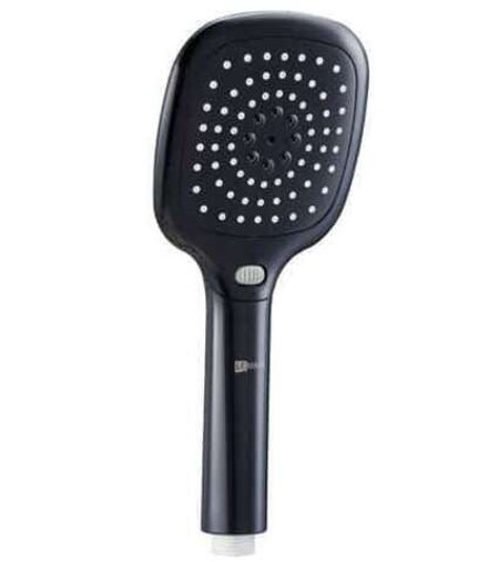 LM1013 Black Аксессуары Лейка душевая квадратная 3 функц110*253 мм, черный, блистер (к/к 12)