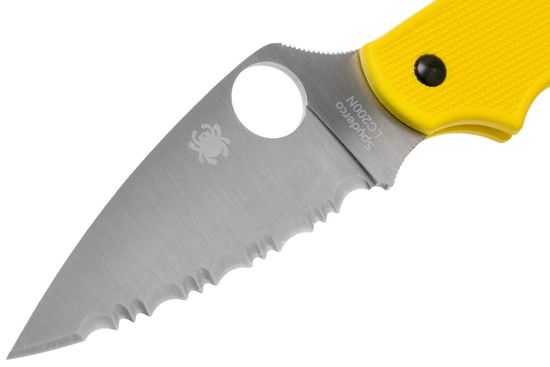Складной нож Spyderco UK Penknife Salt 94SYL c клинком из стали LC200N Rustproof Steel, рукоять FRN