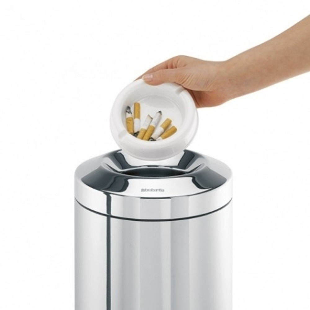 Несгораемая корзина для бумаг 7л Brabantia Стальной полированный