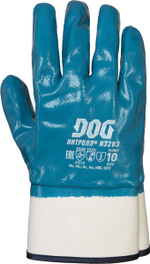 Перчатки DOG N3203 Нитролл 1.4мм синие КП (крага полное)