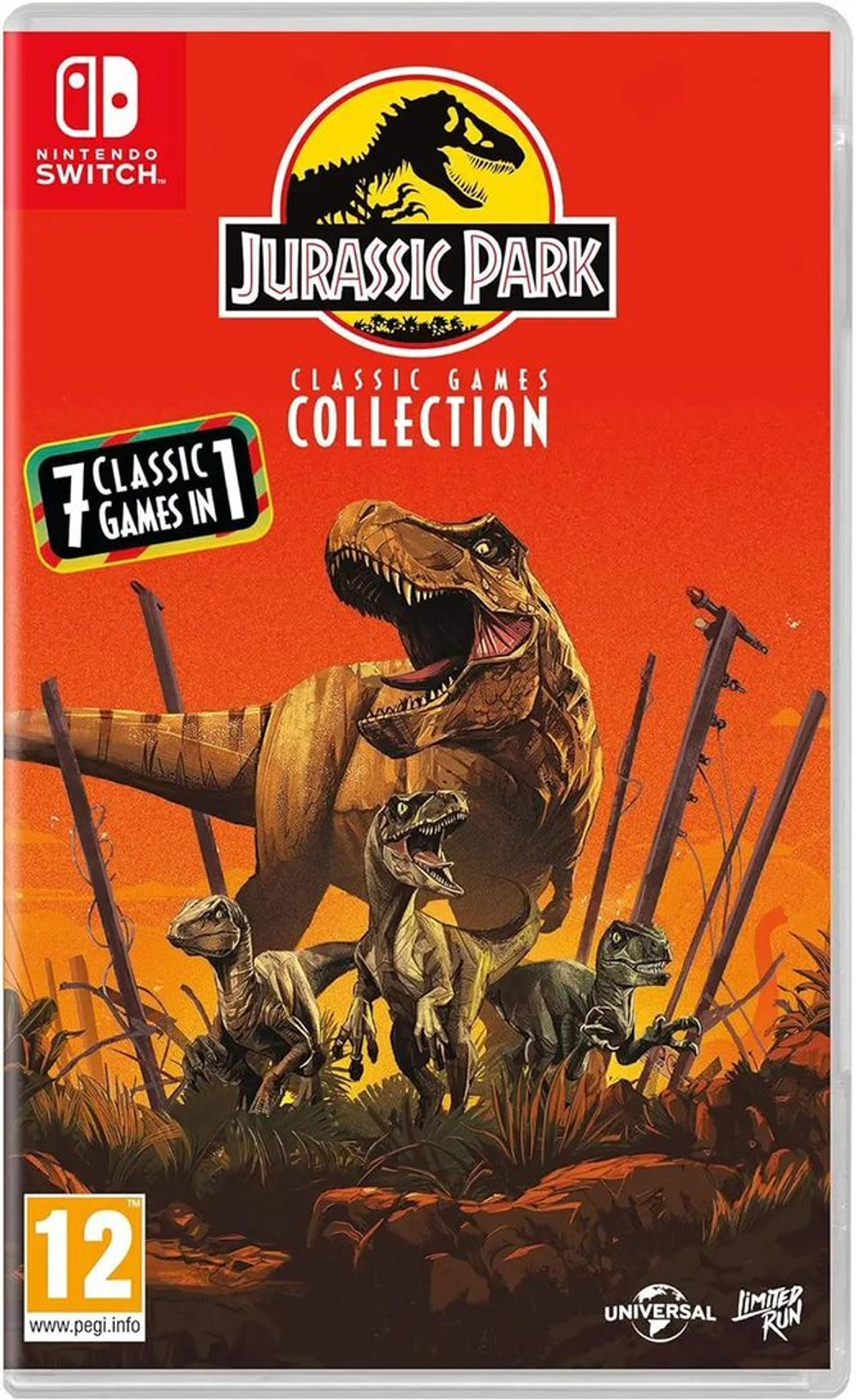 Jurassic Park Classic Games Collection (картридж для Nintendo Switch, полностью на английском языке)