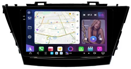 Магнитола для Toyota Prius Alpha 40 2014-2021 (правый руль) - FarCar S500-TS20 монитор 9.5" 2K QLED на Android 14, Быстрейшая, CarPlay, 4G SIM-слот
