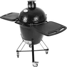 Керамический угольный гриль Primo Round Large All-In-One, 47 см, с ножками и столиками