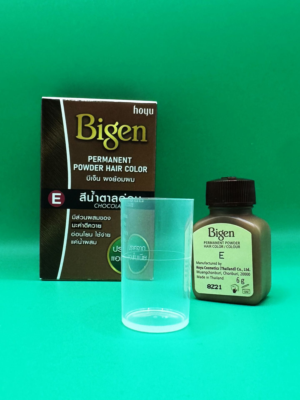Стойкая краска для волос без аммиака и перекиси для мужчин и женщин Bigen (E Chocolate, цвет E Шоколадный)