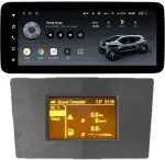 Магнитола для Opel Antara 2006-2015 (перенос БК вниз, серая) - Teyes LUX ONE ROUND монитор 12.3" 2K QLED на Android 10, Быстрая, CarPlay, 4G SIM-слот