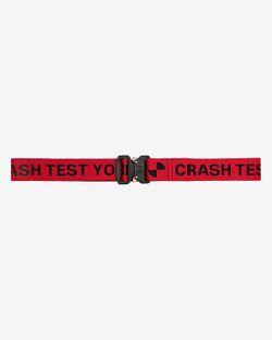 Ремень Crash Test красный