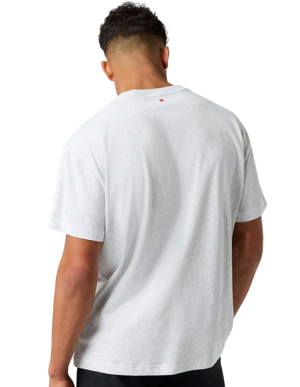 Мужская теннисная футболка Bj_rn Borg Oversized - ultra light grey melange
