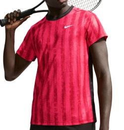 Мужская теннисная футболка Nike Court Dri-Fit Victory - team red/black/white