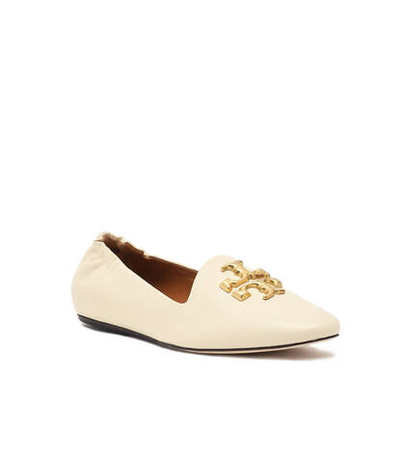 Кожаные мокасины TORY BURCH - бежевый(84922)