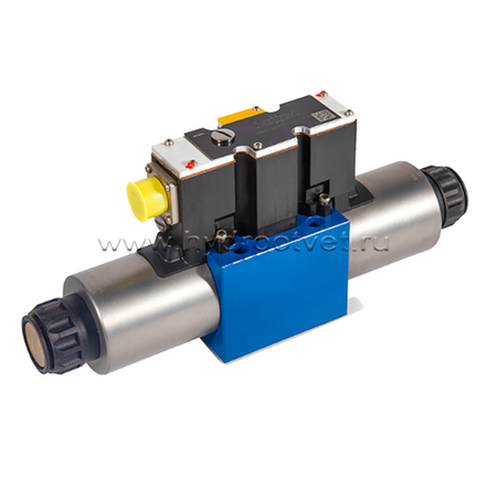 4WRAE10W60-2X/G24N9K31/A1V - Пропорциональный распределитель со встроенной электроникой Ду10, A1 = ±10 В, номинальный расход 60 л/мин, схема W