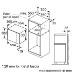 Встраиваемая микроволновая печь Bosch BFL553MS0