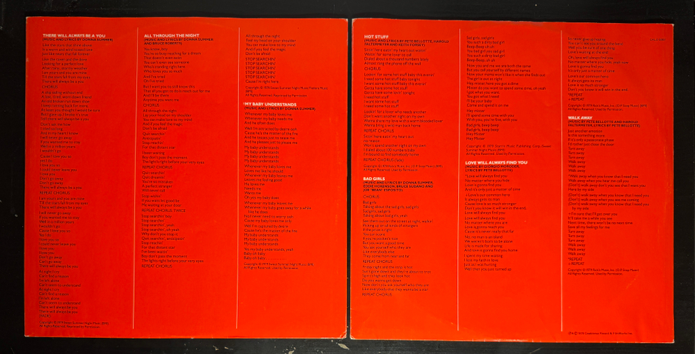 Donna Summer ‎– Bad Girls 2LP (Англия 1979г.)