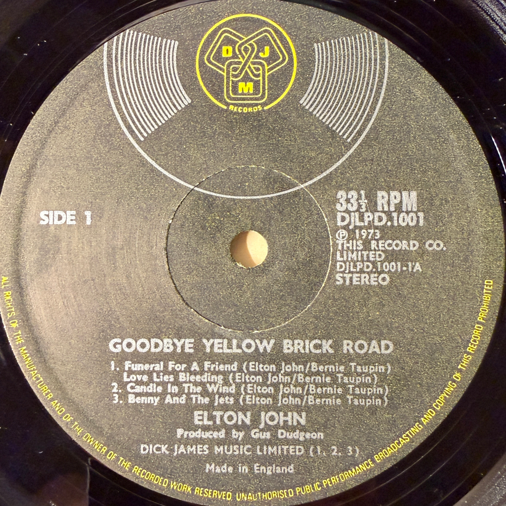 Elton John- Goodbye Yellow Brick Road 2LP (Англия 1973г.)
