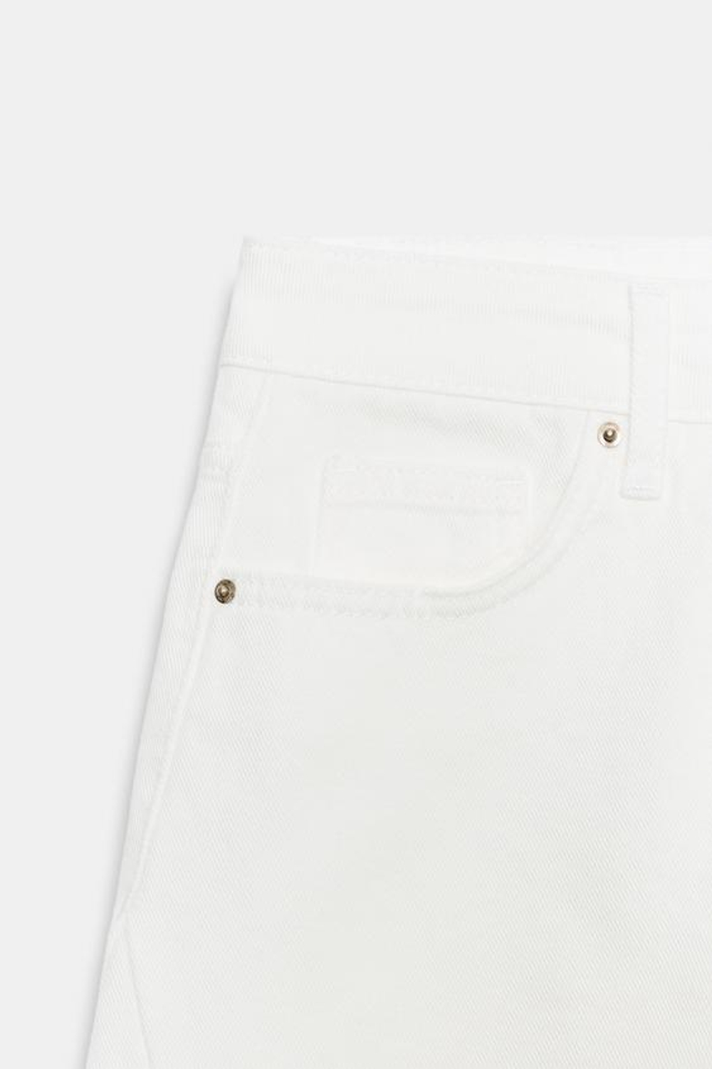 ZARA ДЖИНСЫ Z1975 BARREL С ВЫСОКОЙ ПОСАДКОЙ, БЕЛЫЙ