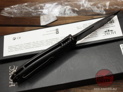 Складной нож тактический НОКС "Офицерский-2М" Black 320-589404 c клинком из стали AUS-8, рукоять G10