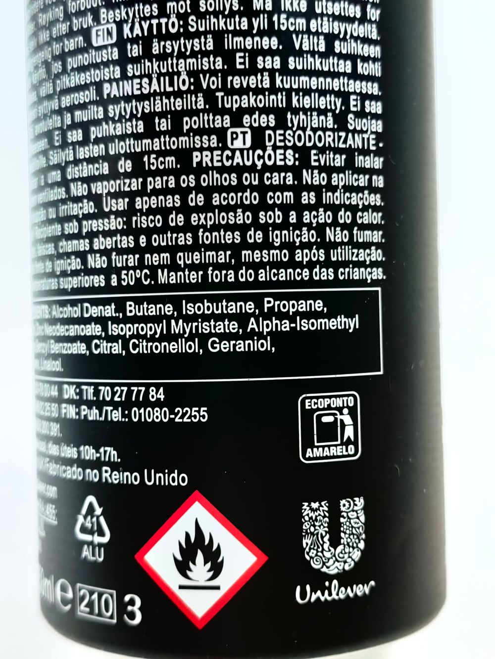 Спрей для тела Axe BLACK 48-часовая защита от неприятного запаха 150 мл (Великобритания)