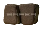 Тротуарная плитка Braer Классико круговая, Коричневый, 60 мм