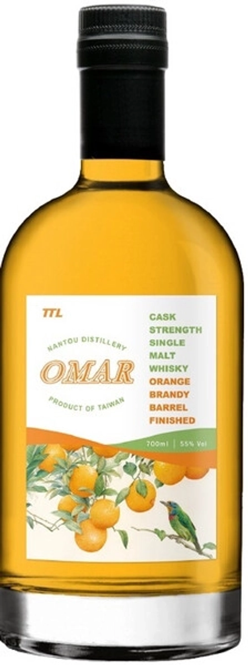 Виски Omar Cask Strength Single Malt Orange Brandy Barrel Finished, 0.7 л.