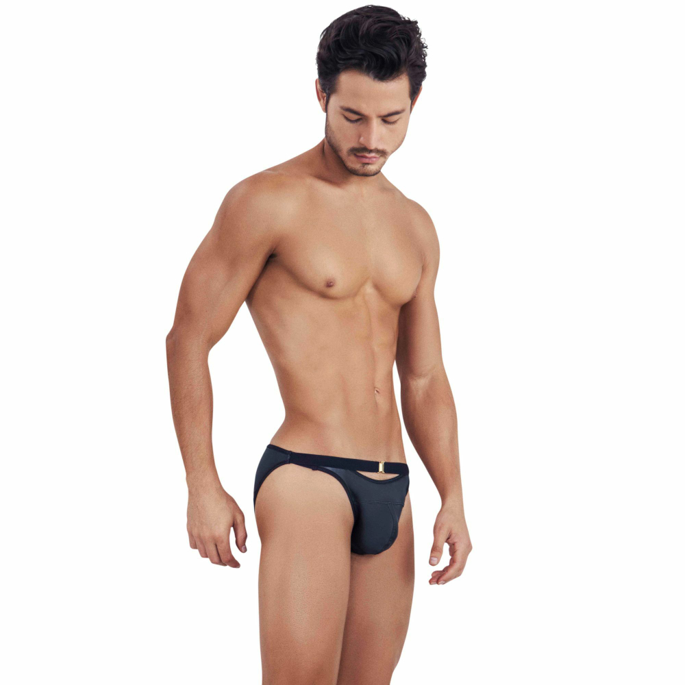 Черные мужские трусы-брифы с декоративным пояском Misty Brief (Размер: XL) (Цвет: черный)