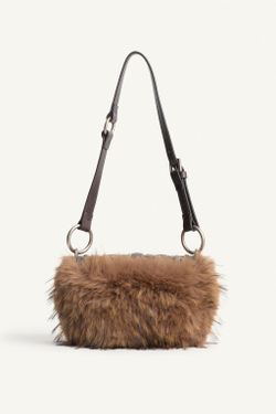 ZARA СУМКА ЧЕРЕЗ ПЛЕЧО С ТЕКСТУРОЙ — LIMITED EDITION, СЕРЫЙ