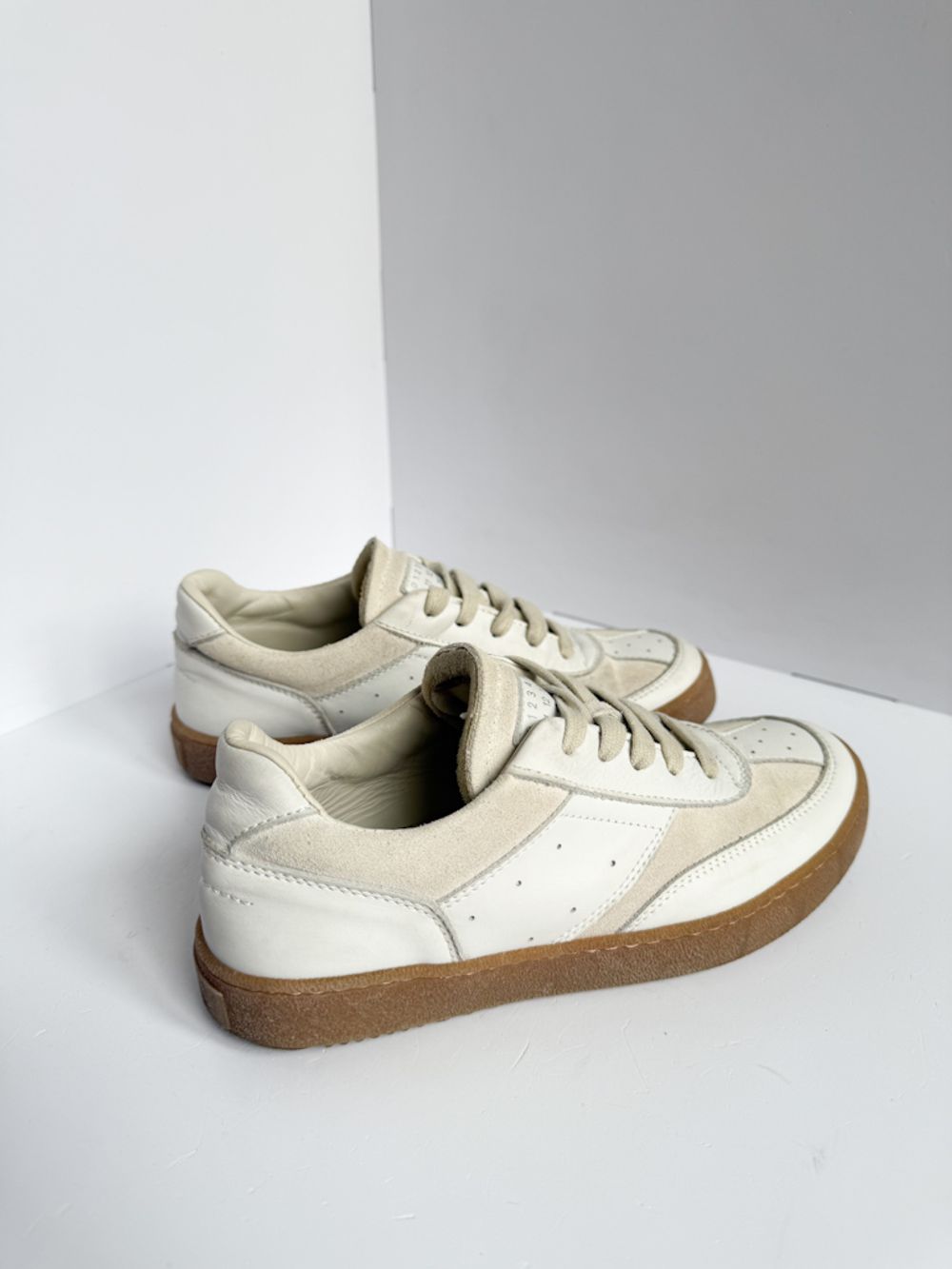 Кожаные кроссовки MM6 Maison Margiela, 35
