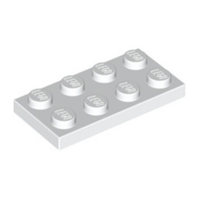 Lego 25шт Плитка 2х4 (белый) 3020 / 302001