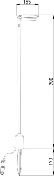 Наземный светильник Joli 35182/F черный Elektrostandard
