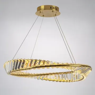 Подвесной светильник светодиодный 28W 3000K 699063 золото/прозрачный Vidare Lightstar