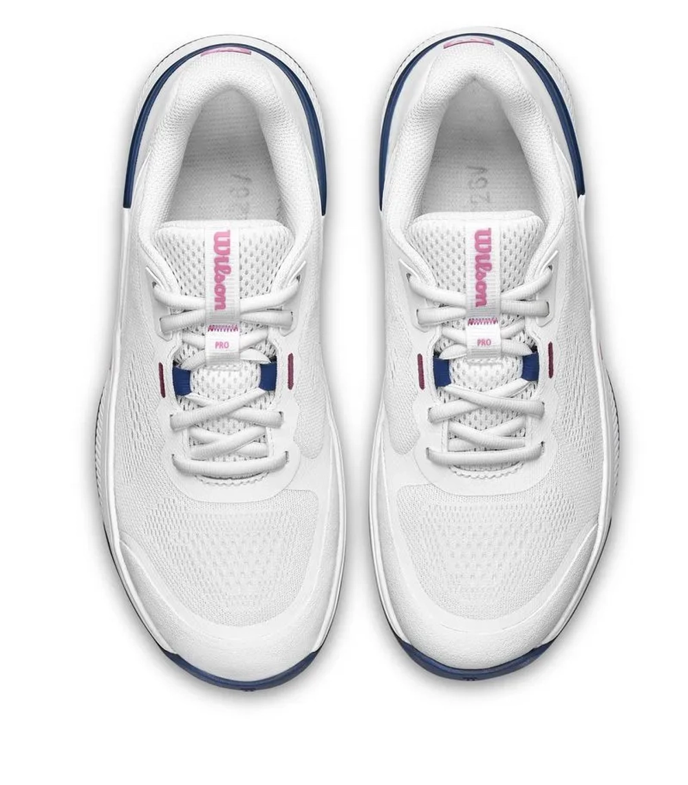 Детские теннисные кроссовки Wilson Intrigue Pro JR - white/navy/pink