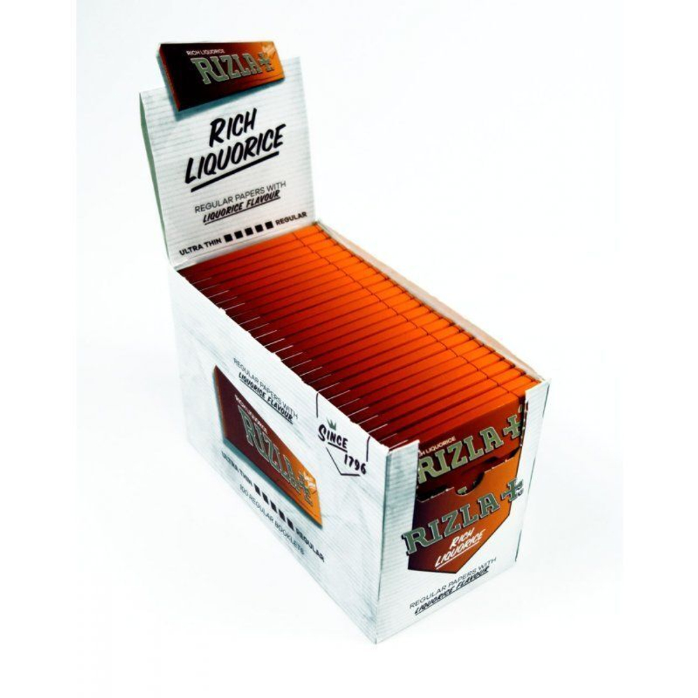 Бумага для сигарет блок "Rizla+" Liquorice 70x36mm 50л*100шт