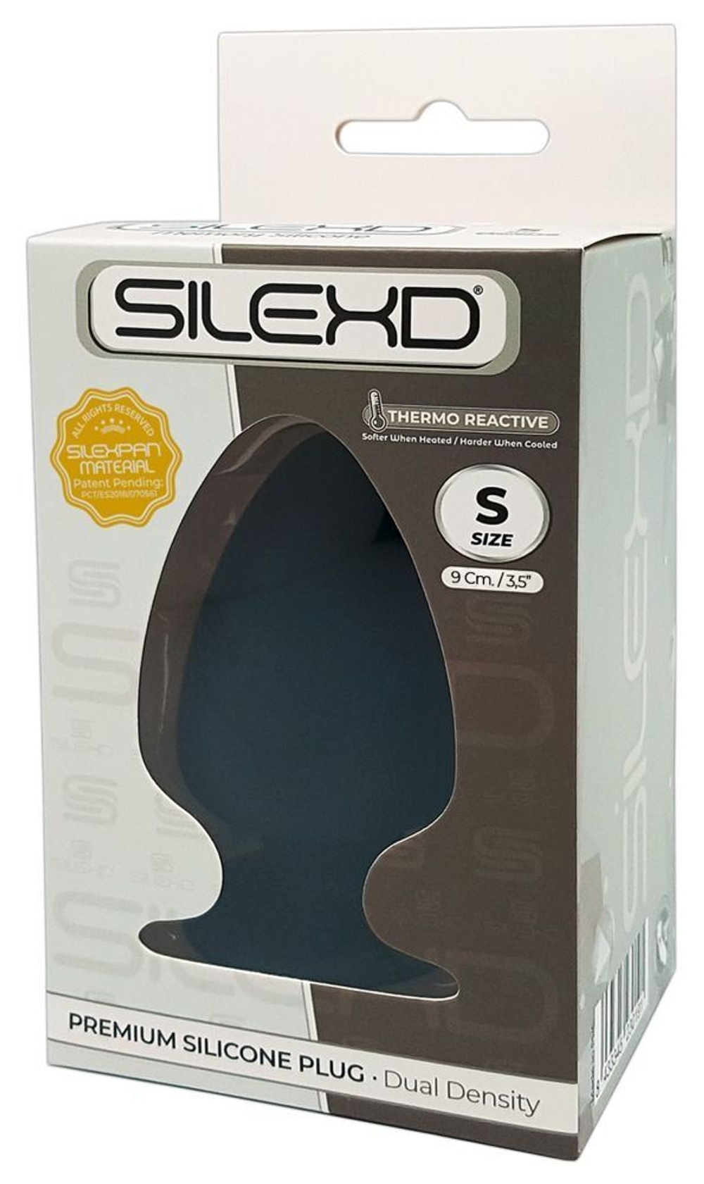 Черная анальная втулка Premium Silicone Plug S - 9 см. (Цвет: черный)