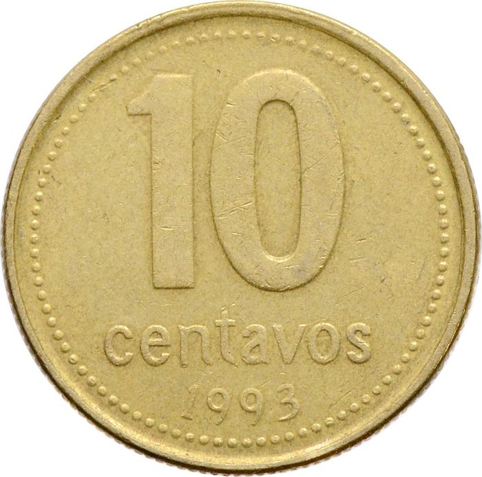10 сентаво 1993 Аргентина