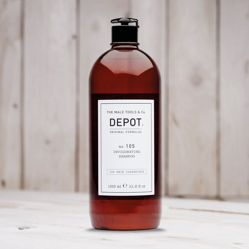 DEPOT 100 HAIR CLEANSING NO. 105 INVIGORATING SHAMPOO - шампунь, укрепляющий против выпадения волос, 1000 ml