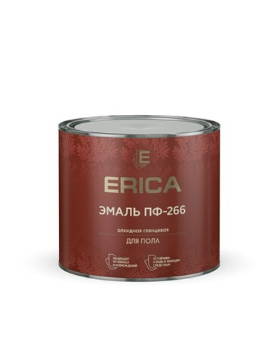 Эмаль Erica ПФ-266, желто-коричневая, 1,8 кг