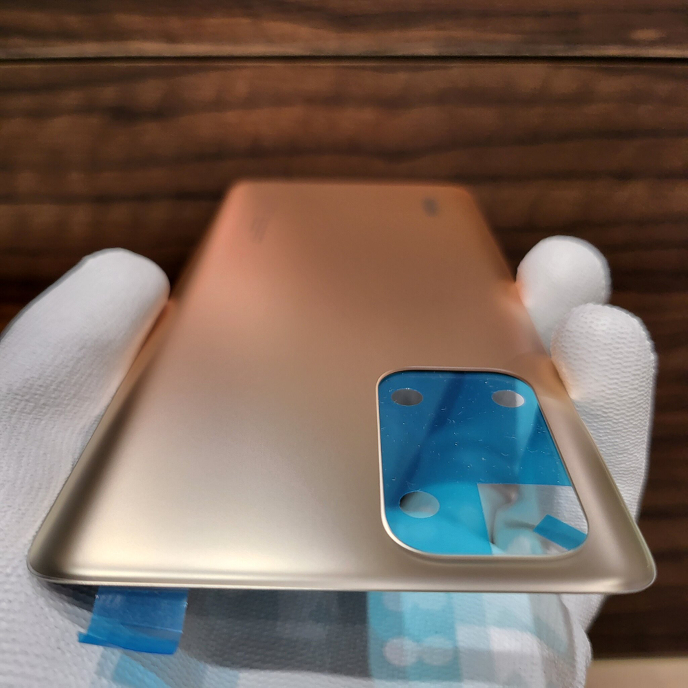 Крышка для Redmi Note 10 Pro - оригинальная задняя стеклянная панель (Золотисто - оранжевого цвета)